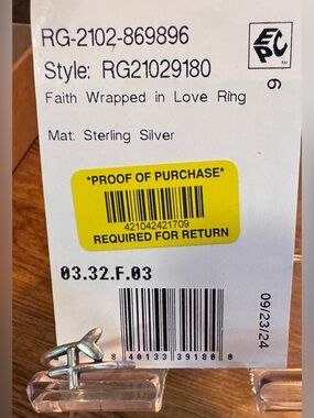 James Avery Faith Wrapped In Love Ring